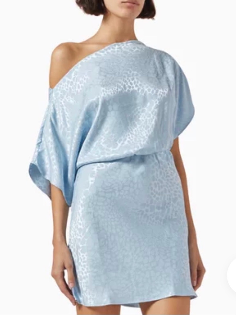 Never Fully Dressed: Tilly Mini Dress in Jacquard: NWT Light Blue